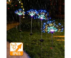 Solar Firework Lights,2 Pack 50 Copper Wire 150 Led Firework Fairy Lights With 8 Modes Solar String Light Outdoor Christmas Light For Garden Garden Family