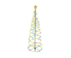 2pcs Solar Powered LED Christmas Tree Stake Light Outdoor Yard Garden Pathway Lights