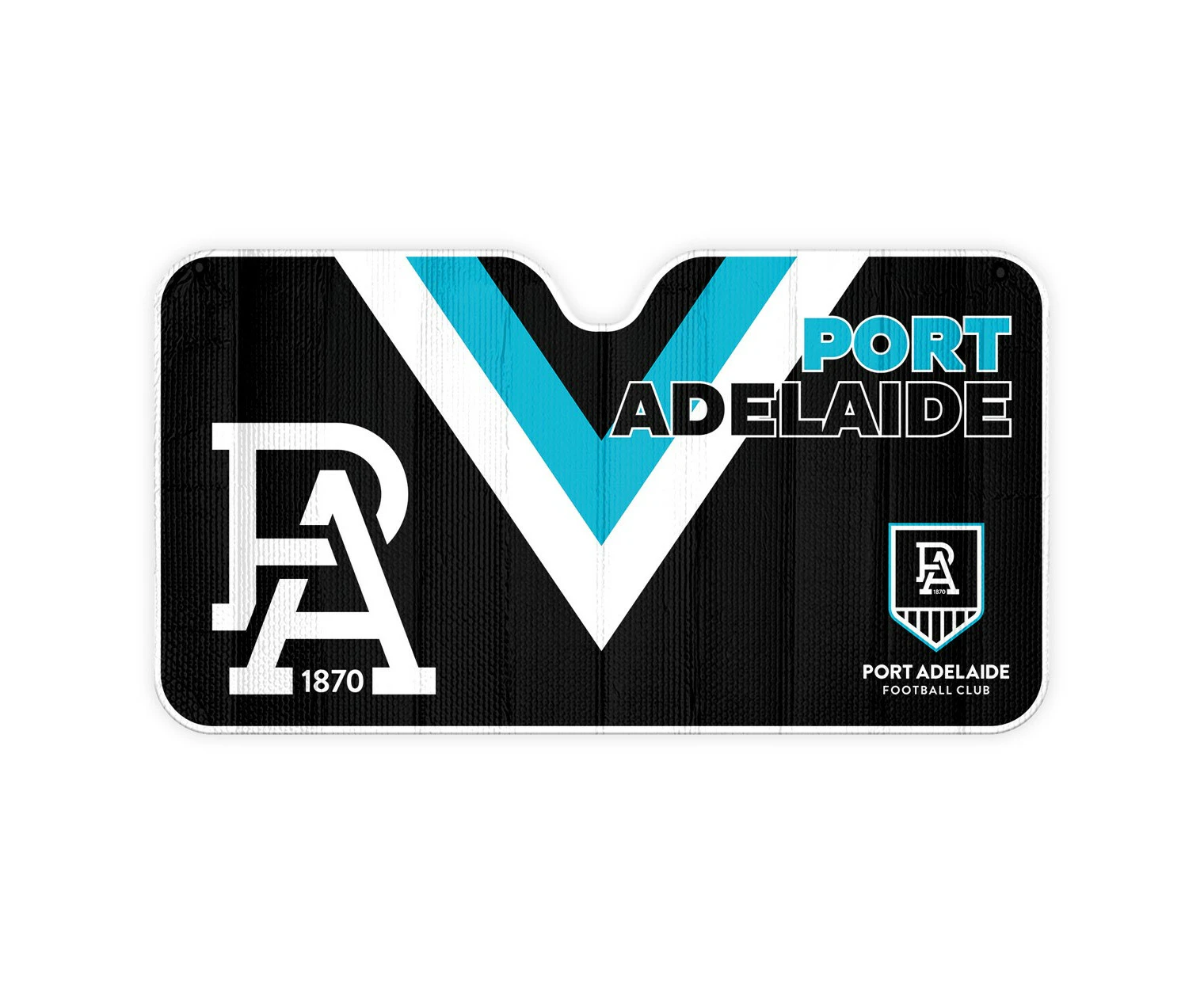 Port Adelaide Power AFL Team Logo Car Sunshade