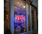 42x23cm LED Neon Open Sign for Business, Adjustable Brightness Neon Lights for Bar, Living Room, Stores, Hotel Wall Decor