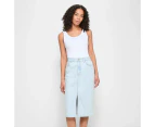 Target Split Front Denim Pencil Skirt