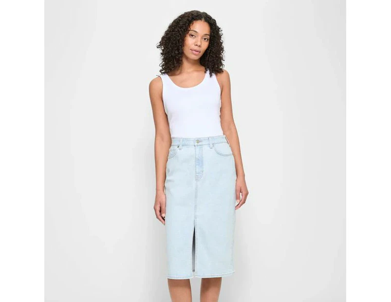 Target Split Front Denim Pencil Skirt