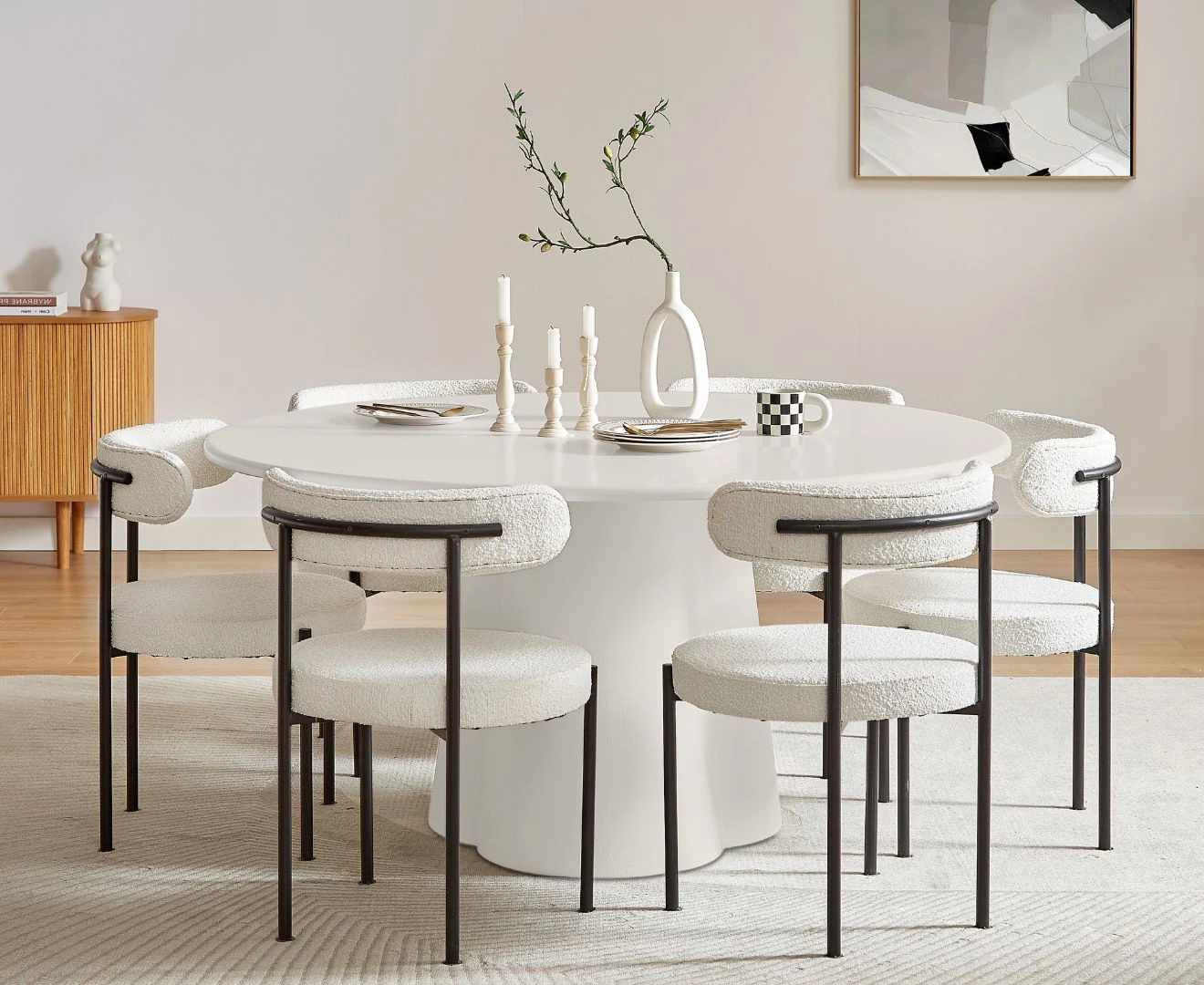 Lifely Sorrento Round Dining Table