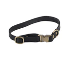 Leather Dog Collar Soft Padded Leather Pet Collar with Engraved Buckle for Small Medium Large Cats and Dogs