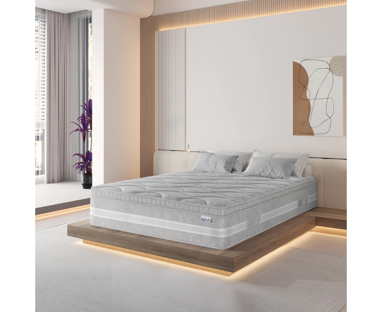 Dreamcom Luxury Eurotop Pocket Spring Mattress Single