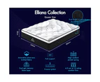 STARRY EUCALYPT Mattress Queen Size Pocket Spring Cool Gel Euro Top 32cm