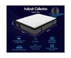 STARRY EUCALYPT Mattress Pocket Spring Queen Size Latex Euro Top 34cm 9 zone