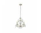 Annalee Modern Classic 3/5 Lights Hanging Lamp Chandelier Ivory Brushed Gold Small