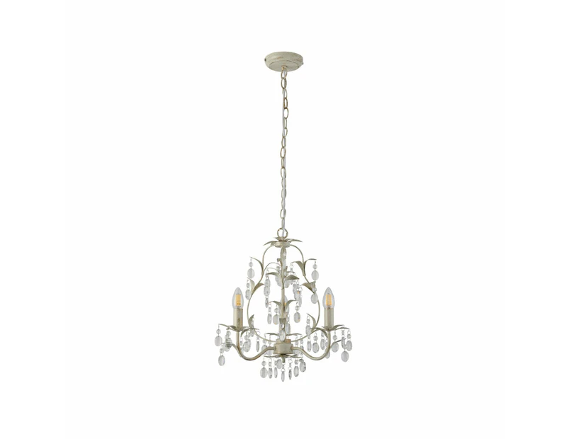 Annalee Modern Classic 3/5 Lights Hanging Lamp Chandelier Ivory Brushed Gold Small