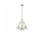 Annalee Modern Classic 3/5 Lights Hanging Lamp Chandelier Ivory Brushed Gold Small