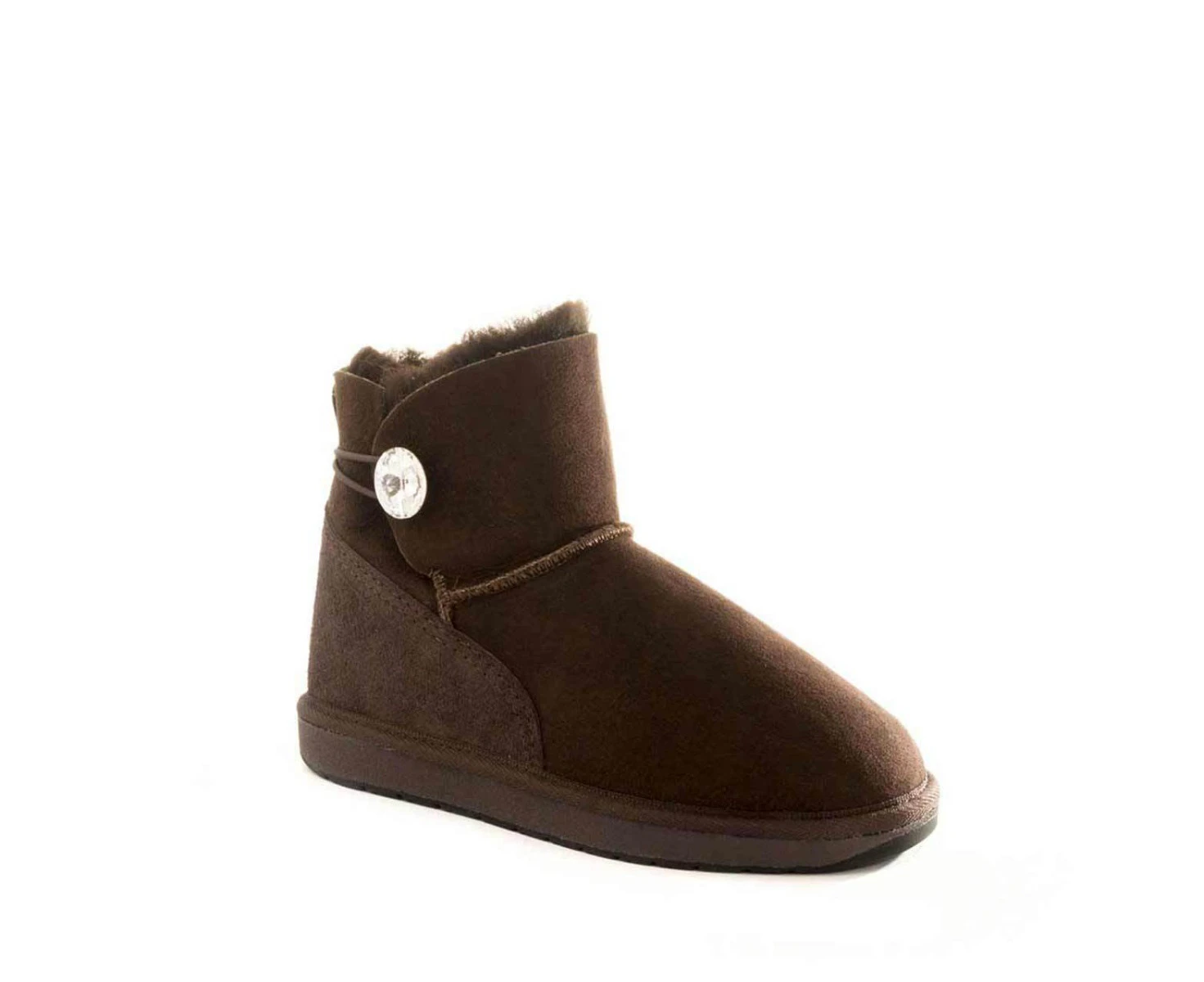 UGG Australia Zsa Zsa Mini Boots in Chestnut|Chocolate|Black Colours - Chocolate