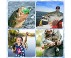 Fishing Advent Calendar for Men Teen Boys,Fishing Lure Christmas Gifts,24 Days Topwater Lures Fishing Spoons Minnow Popper