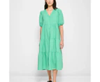 Target European Linen Tiered Midi Dress