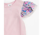 Target Flutter Sequin Sleeve Tank