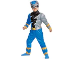 Dino Fury Toddler Boy's Blue Power Ranger Muscle Chest Costume Boys