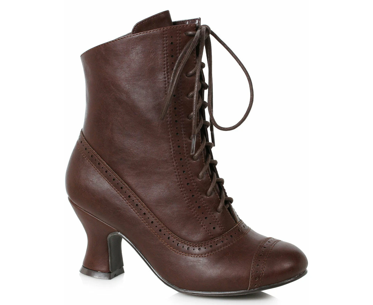 Brown Sarah Victorian Deluxe Womens Boots