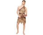 Prehistoric Mens Leopard Print Caveman Costume Mens