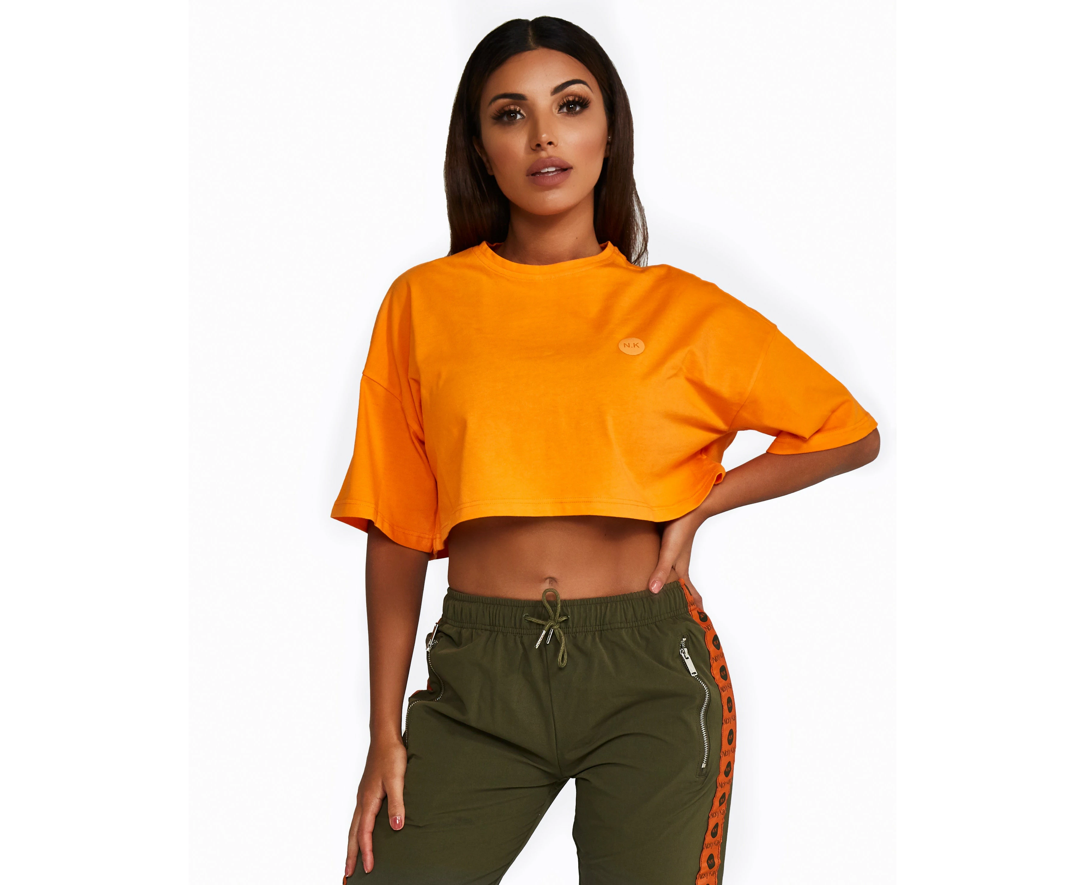 Orange Cropped Tee