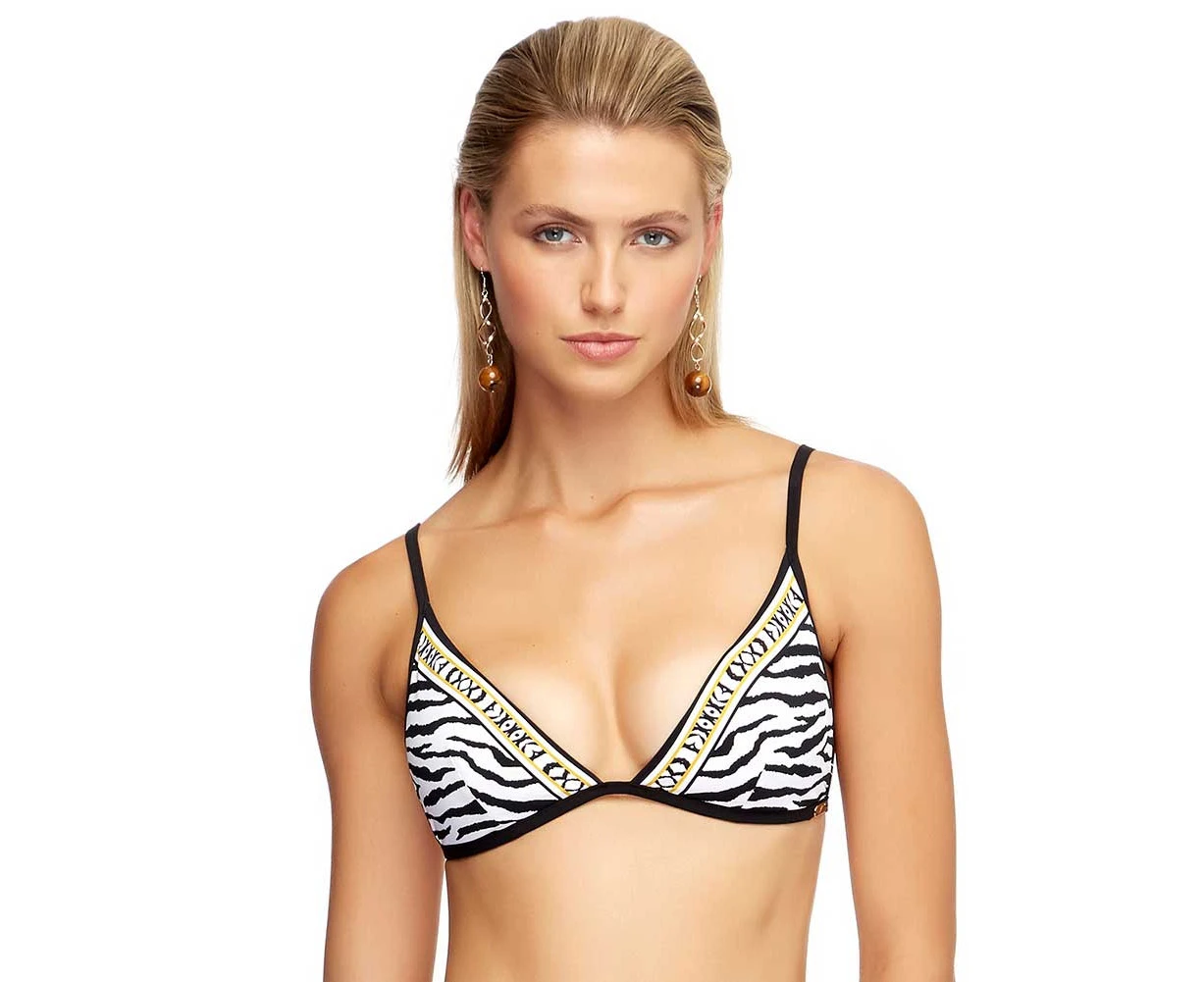 Jets Selva Swim Fixed Tri Top J40146 Black/White