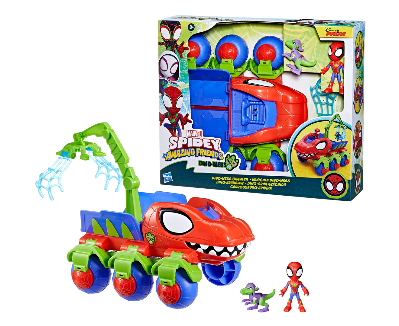 Marvel Spidey & His Amazing Friends Dino-Webs Crawler Playset