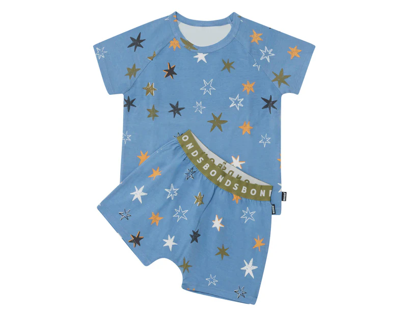 Bonds Kids' Tee & Shorts Sleep Set - Dreamy Stardust/Twilight