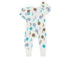 Bonds Baby Wondercool Eyelet Zip Wondersuit - Aqua Luna Glow