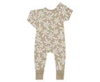 Bonds Baby Wondercool Zip Wondersuit - Woodland Palm/Whispers Sand