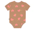 Bonds Baby/Toddler Roomies Short Sleeve Bodysuit - Love Bonds/Pale Almond