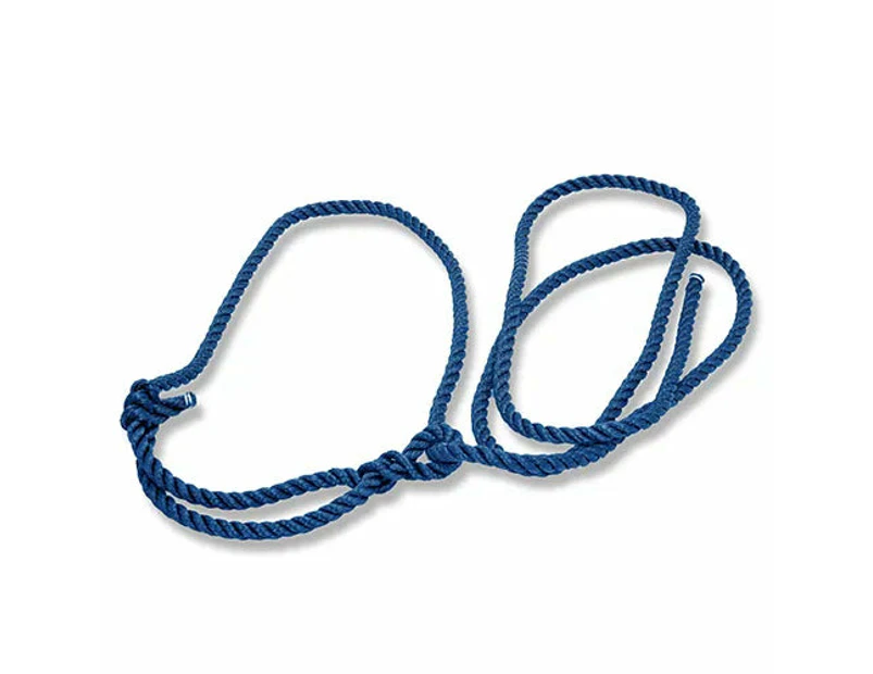 Poly Rope Halter Calf/cow/horse Blue