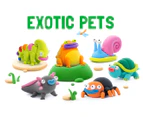 Hey Clay Exotic Pets Air Dry Clay Activity Set