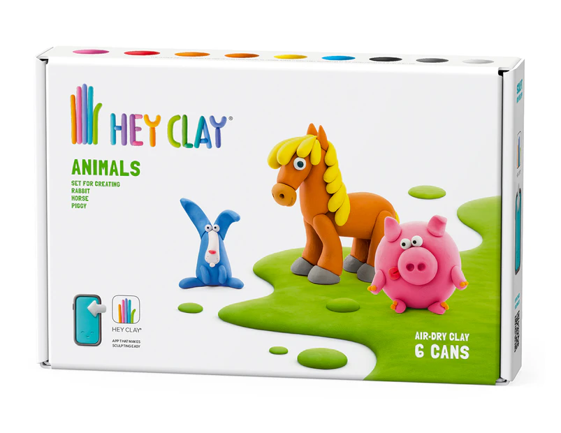 Hey Clay Animals Air Dry Clay Activity Set