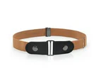 Waist Belt for Women & Men Buckle-Free Elastic - Apricot