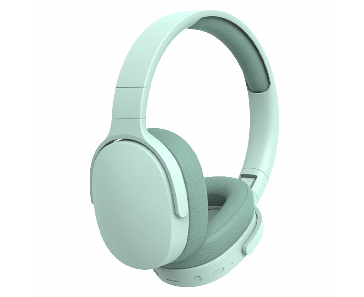 Foldable Wireless Bluetooth Stereo Over Ear Headphone Green