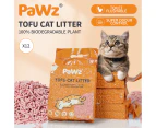 Pawz 2.5kg Tofu Cat Litter Clumping Flushable Super Absorben Watermelon x12