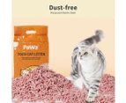 Pawz 2.5kg Tofu Cat Litter Clumping Flushable Super Absorben Watermelon x12