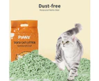 Pawz 2.5kg Tofu Cat Litter Clumping Flushable Fast Super Absorben Green Tea x2