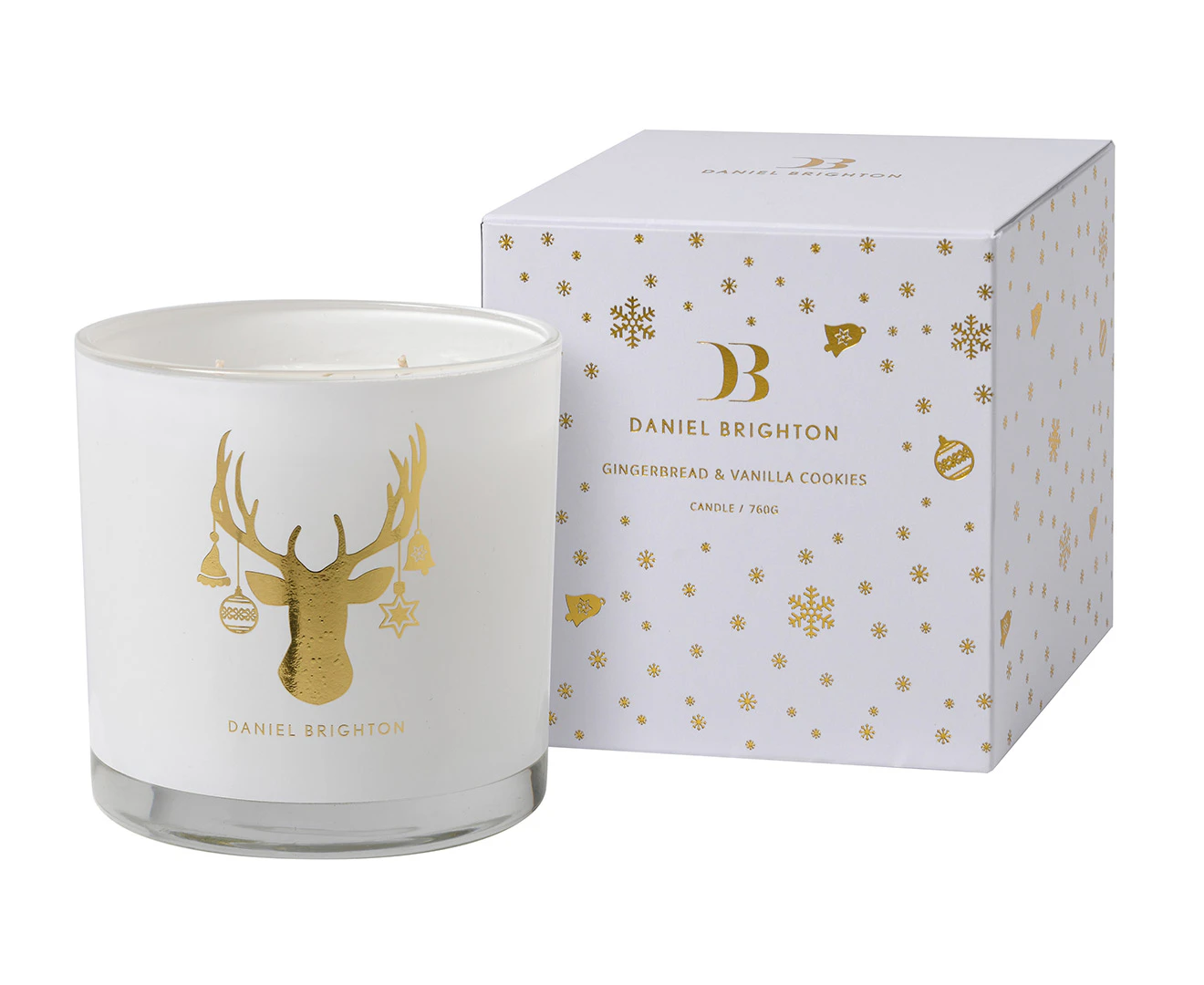 Daniel Brighton 760g Extra Large Gingerbread & Vanilla Cookies Christmas Collection Scented Candle