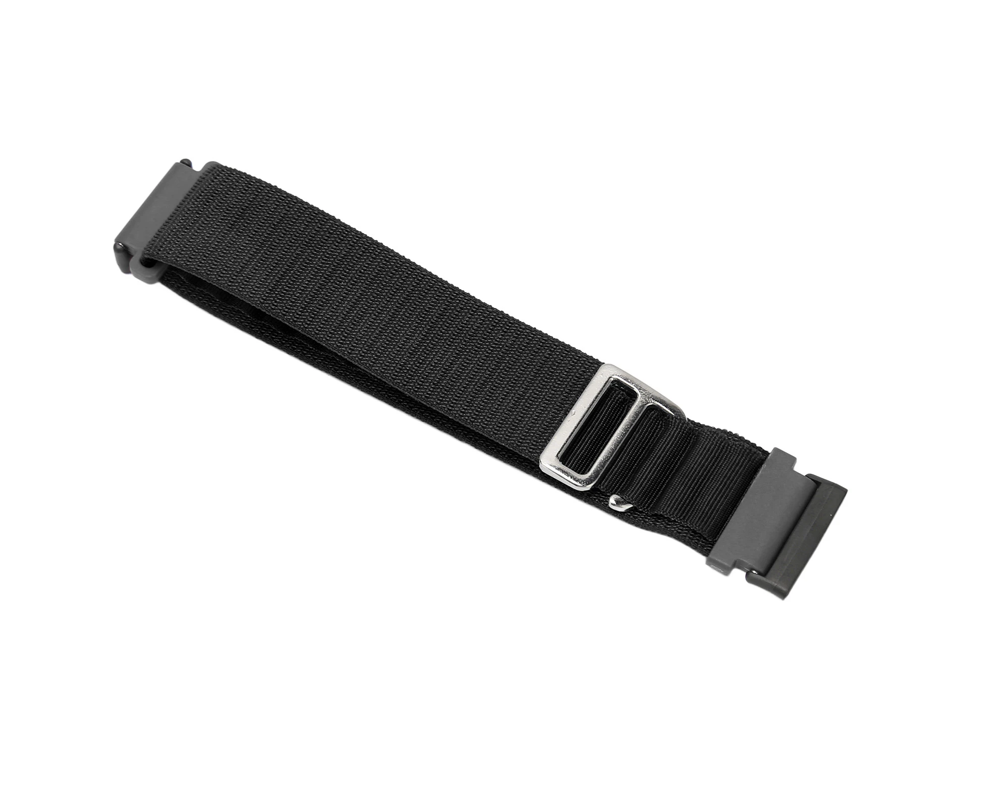 Stretch Woven Nylon Watch Band Replacement G Hook Loop Smartwatch Strap Fit for Fitbit Versa 4 3 Sense 2 Black