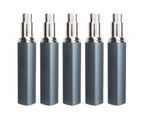 5pcs Travel Spray Bottles Eletrolytic Aluminium 12ml Refillable Perfume Bottles Durable Pocket Perfume Atomiser for Traveling Camping Blue