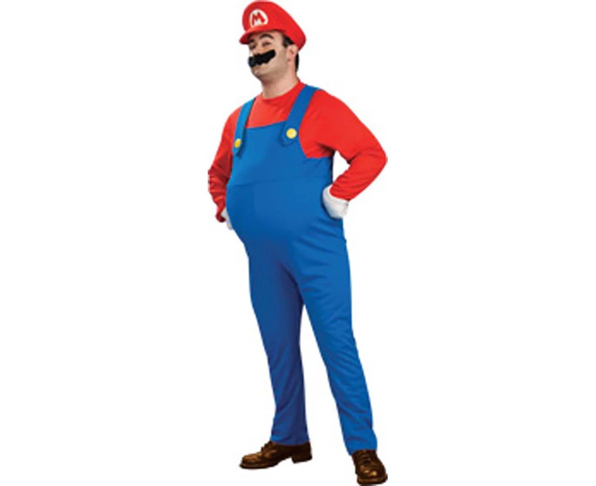 Super Mario Bros Deluxe Luigi Costume Adult