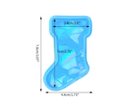 Stocking Silicone Mold Holographic Resin Mold for DIY Keychains Earring Pendant - Blue