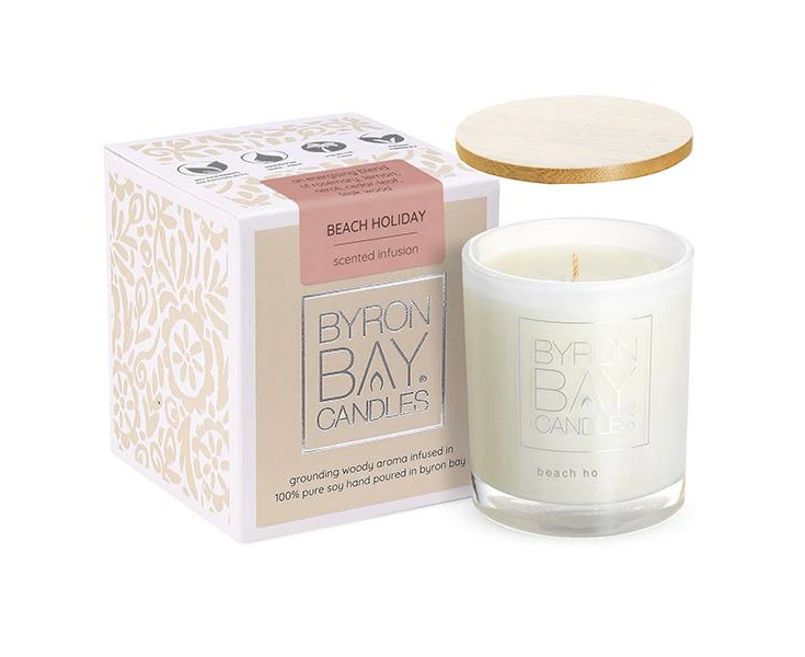 Byron Bay Candles | Scented Pure Soy Candle - 30 Hour - Beach Holiday