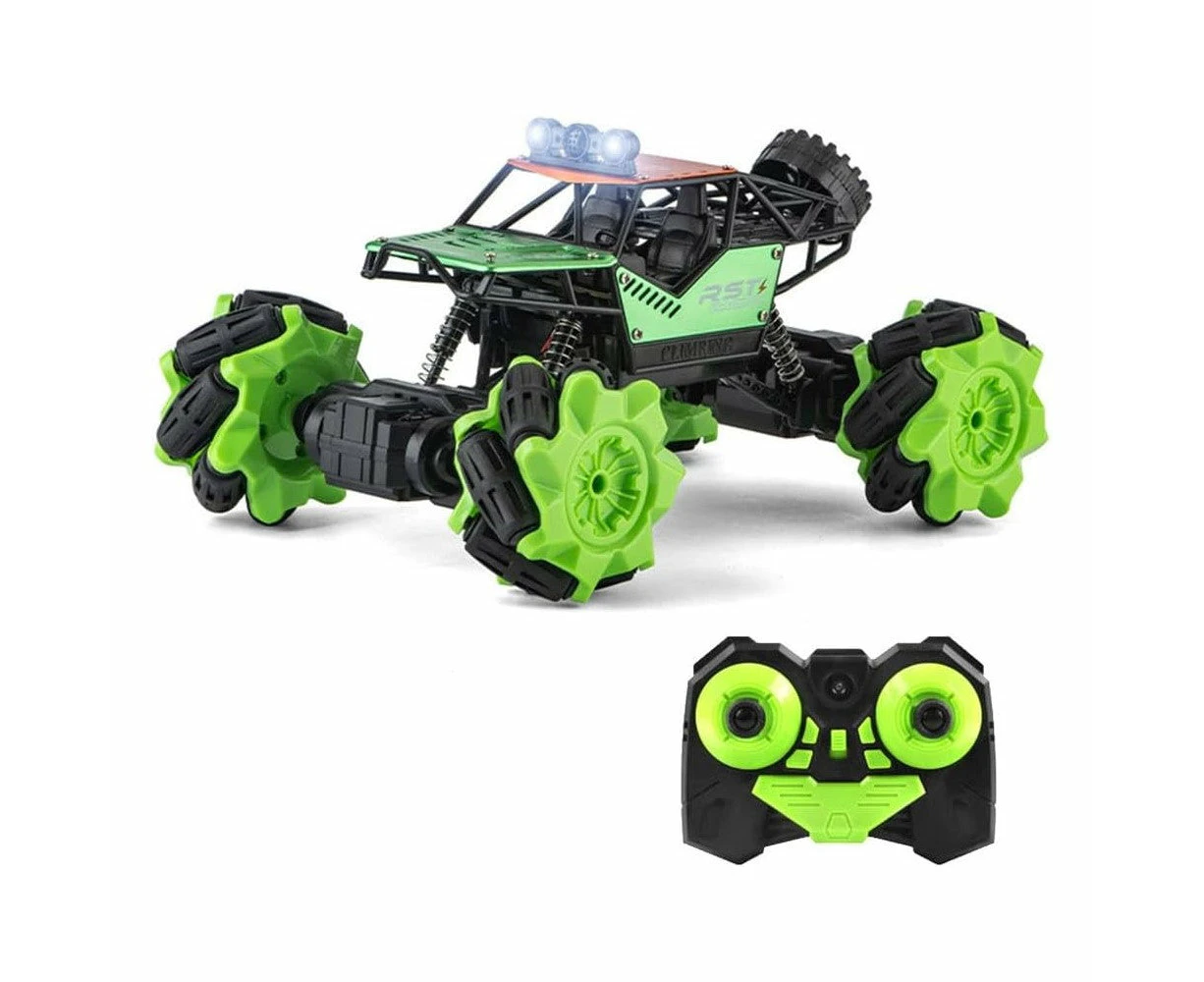 Stunt Car Toy Side Drift Skidding Rock Crawler Alloy Climbing Remote Control Car 1/20 Scale Rc Truck With Light 2.4ghz