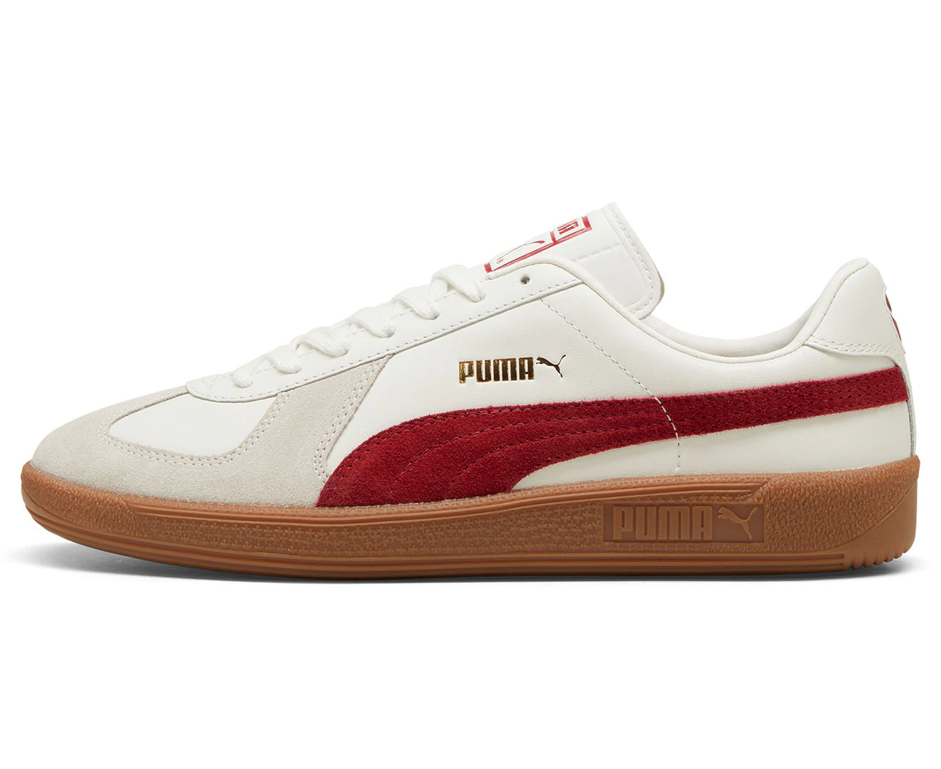 Puma Unisex Army Sneakers - Warm White/Intense Red