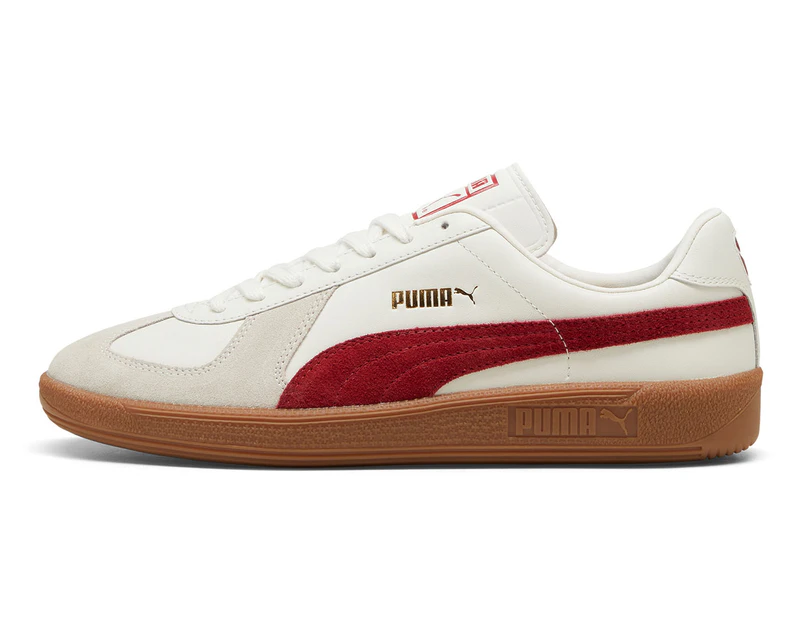 Puma Unisex Army Sneakers - Warm White/Intense Red