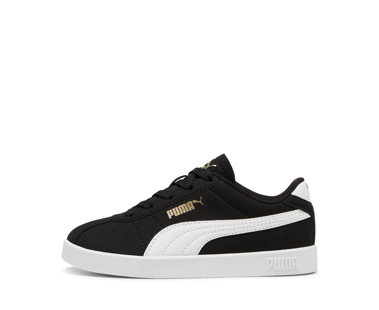 Puma Kids' Club II Sneakers - Black/White/Gold