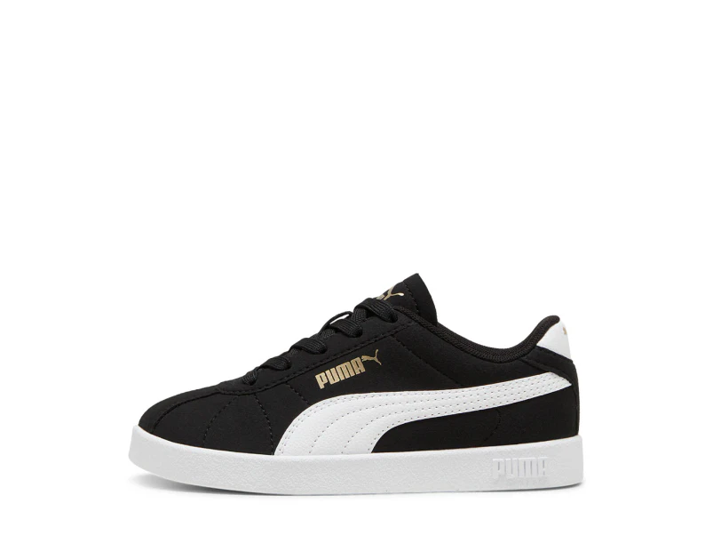 Puma Kids' Club II Sneakers - Black/White/Gold