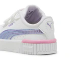 Puma Toddler Girls' Carina 2.0 Bouncy Sky Sneakers - White/Lavender Alert