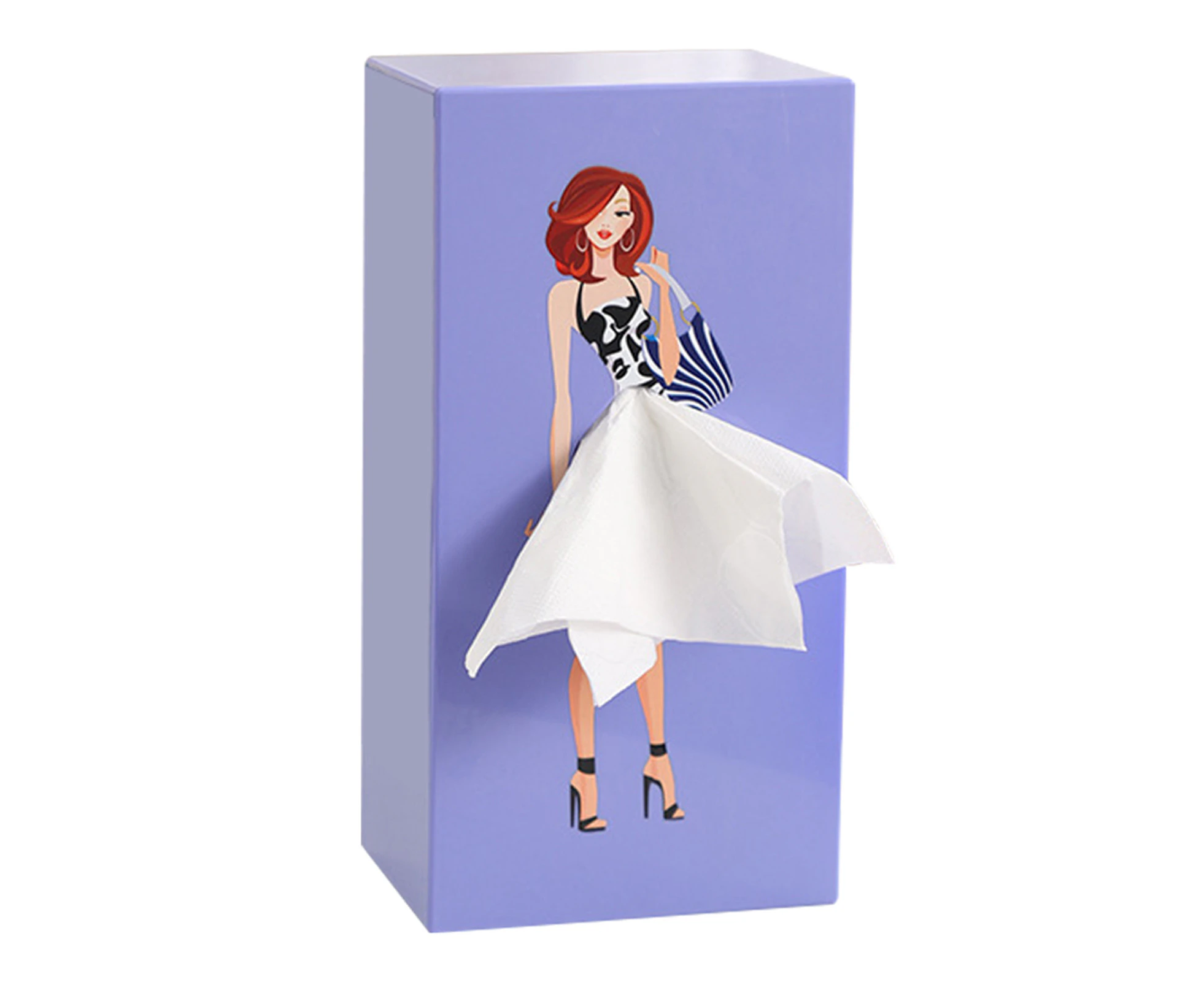 Creative Tissue Boxes Holder,Flying Skirt Tissue Box  Lady Skirt Tissue Box Cover,for Facial Tissues, Napkins, Office Countertops Living Room