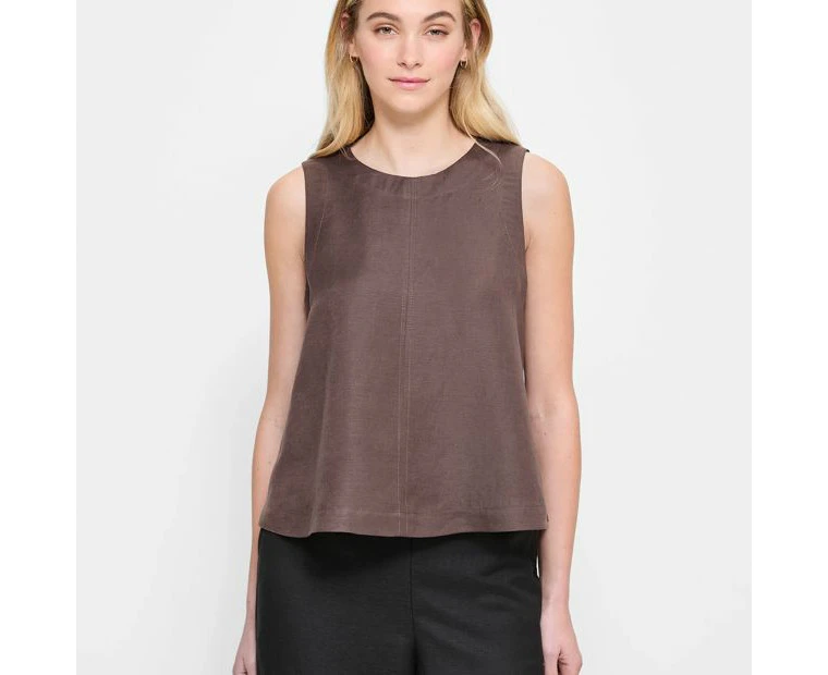 Linen Blend Tank Top - Preview